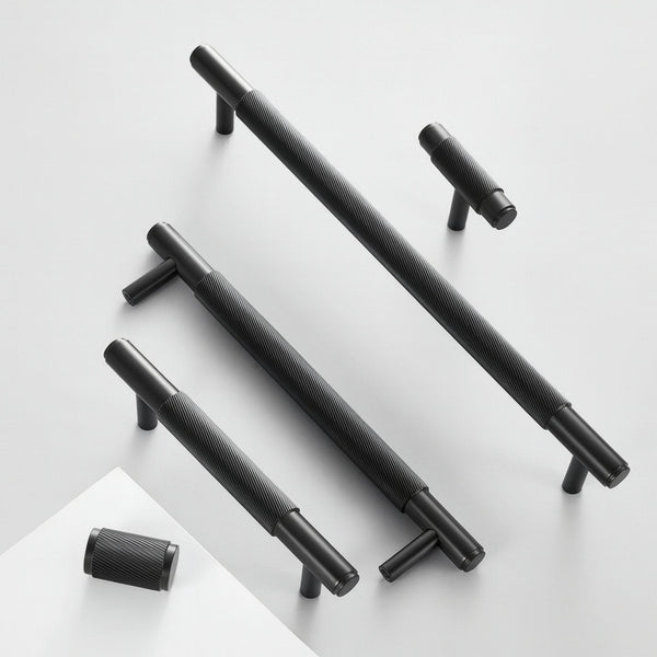 Handtag 3146 | Räfflat | Svart