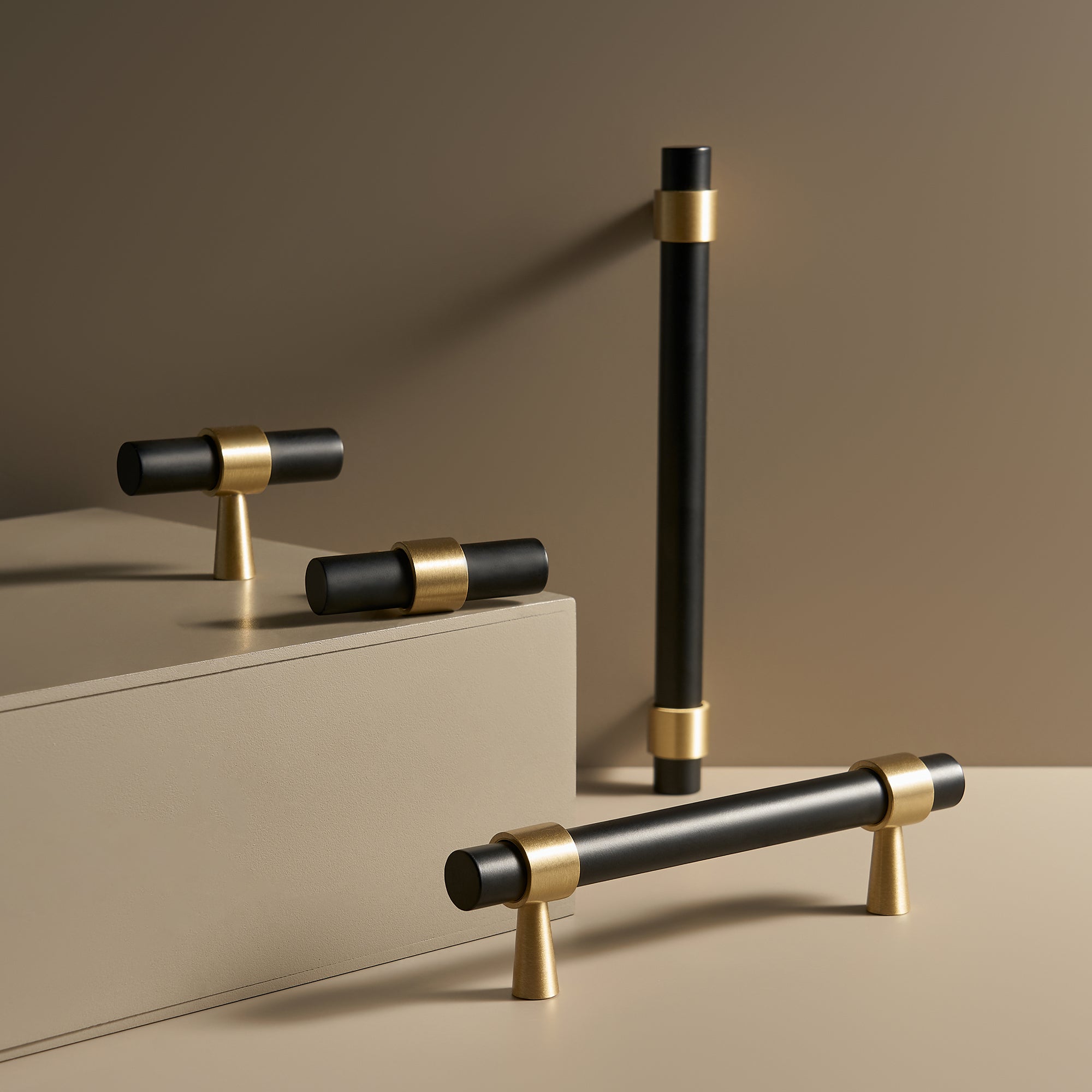 Handtag ch016a i svart finish - detaljbild