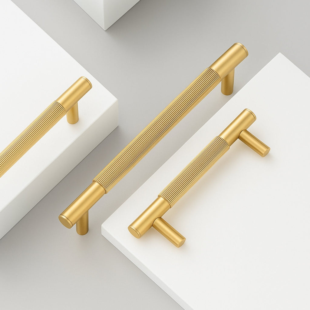 Maniglia 3100 | Zigrinata | Ottone