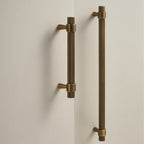 Maniglia CH016 | Zigrinata | Ottone Antico