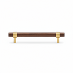Håndtak CH025W | Valnøtt + Messing