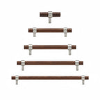 Handle CH025W | Walnut + Nickel