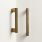 Maniglia CH052 | Zigrinata | Ottone Antico