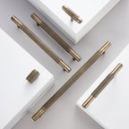 Barra a T 3146 | Zigrinata | Ottone Antico