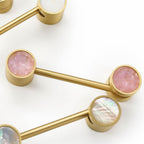 Møbel hasp 3091 | Messing + Peachy Pink