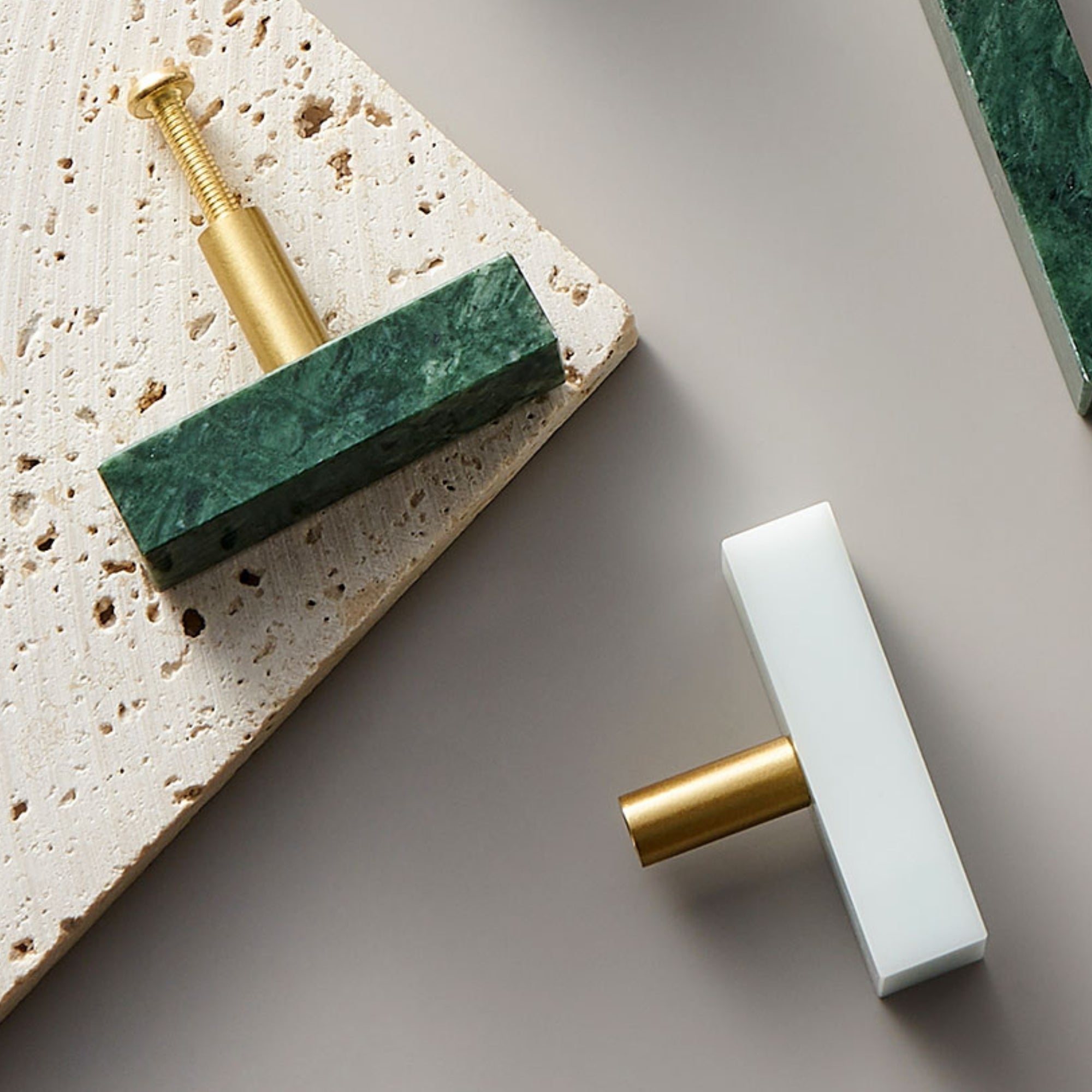 Barra a T 3143 | Vetro Organico + Ottone