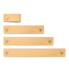 Handtag 3094 | Läder | Beige - Dooroom