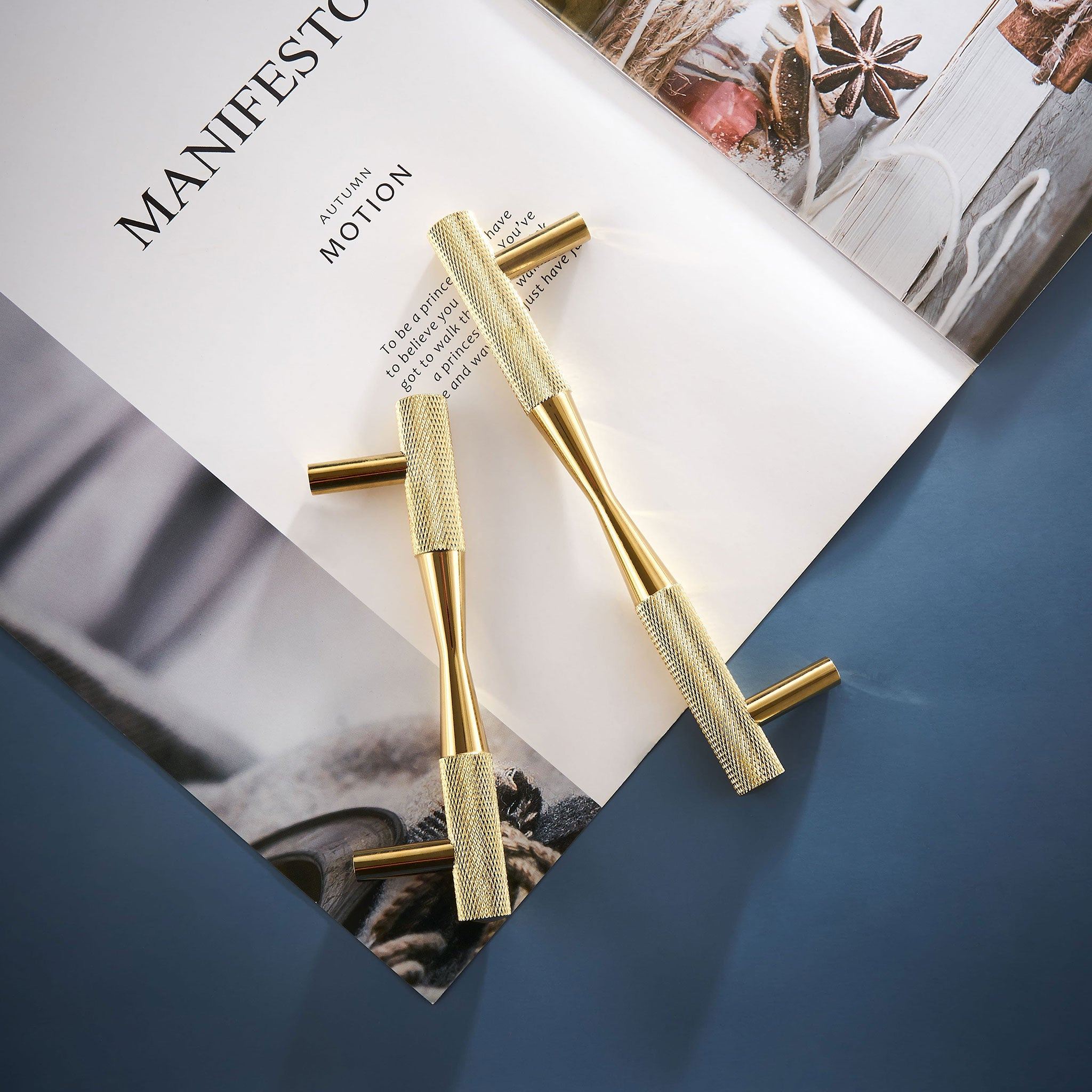 Handtag 3095 | Lättrat | PVD Guld - Dooroom